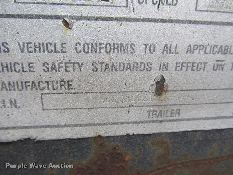 image for item K6161 2002 Towmaster 14DD equipment trailer