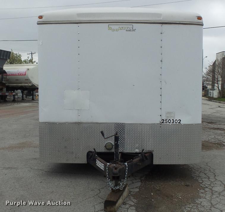 image for item K7687 2002 Doolittle enclosed cargo trailer