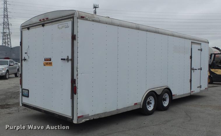 image for item K7687 2002 Doolittle enclosed cargo trailer