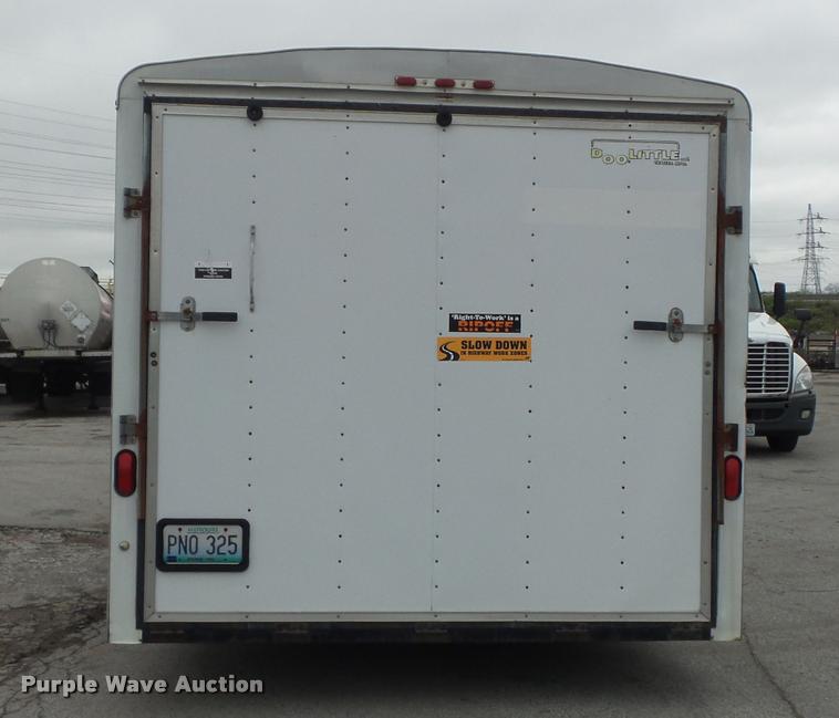 image for item K7687 2002 Doolittle enclosed cargo trailer