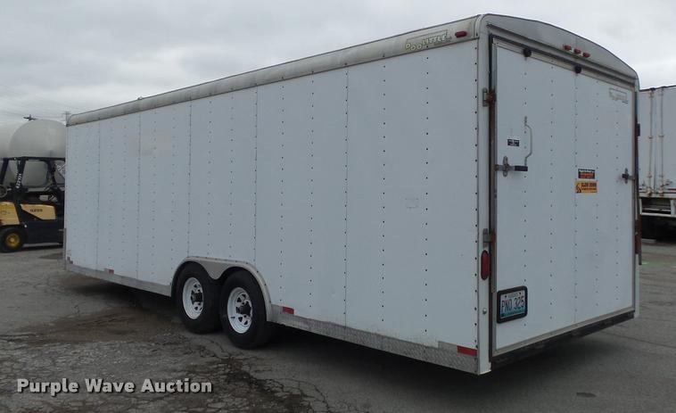 image for item K7687 2002 Doolittle enclosed cargo trailer