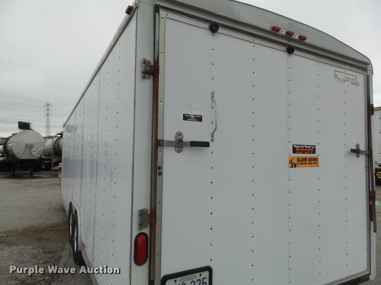 image for item K7687 2002 Doolittle enclosed cargo trailer