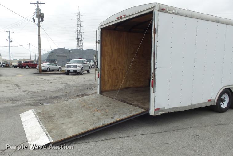 image for item K7687 2002 Doolittle enclosed cargo trailer