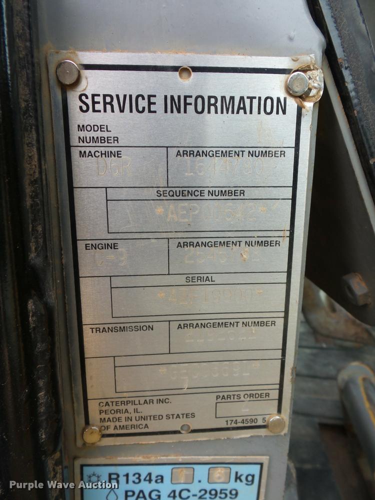 image for item L4659 2005 Caterpillar D6R XW Series II dozer