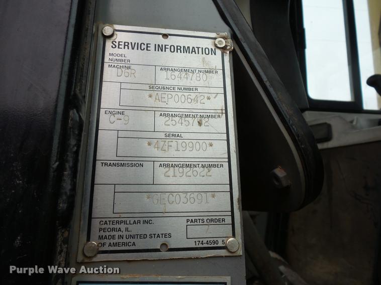 image for item L4659 2005 Caterpillar D6R XW Series II dozer