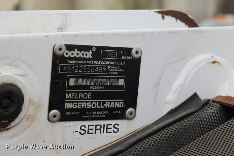 image for item L4960 2000 Bobcat 763 skid steer