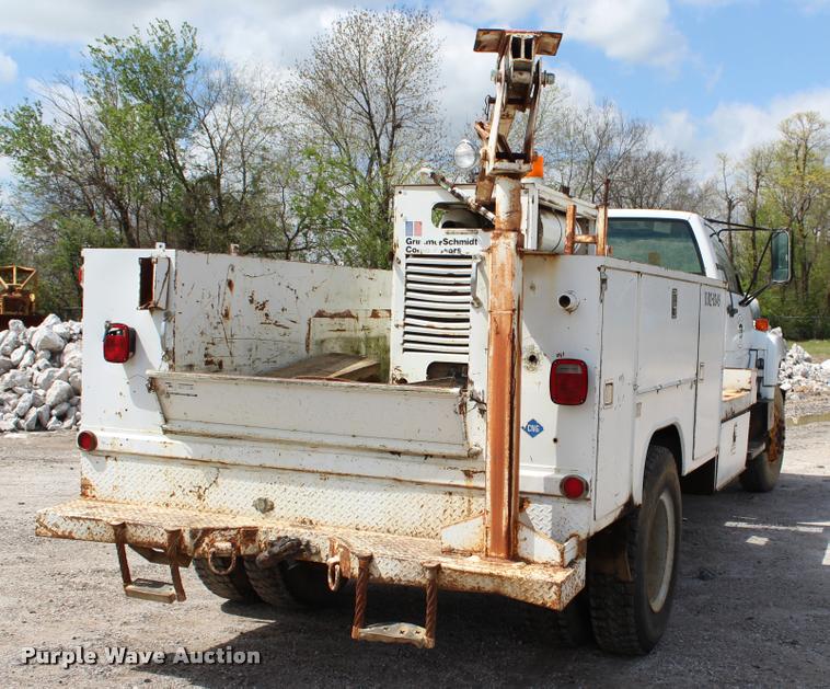 image for item L4975 1995 Chevrolet Kodiak service truck with crane