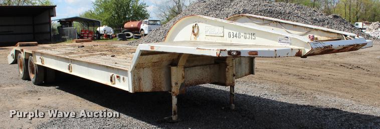 image for item L4977 1978 Phelan WT25KZA drop deck equipment trailer