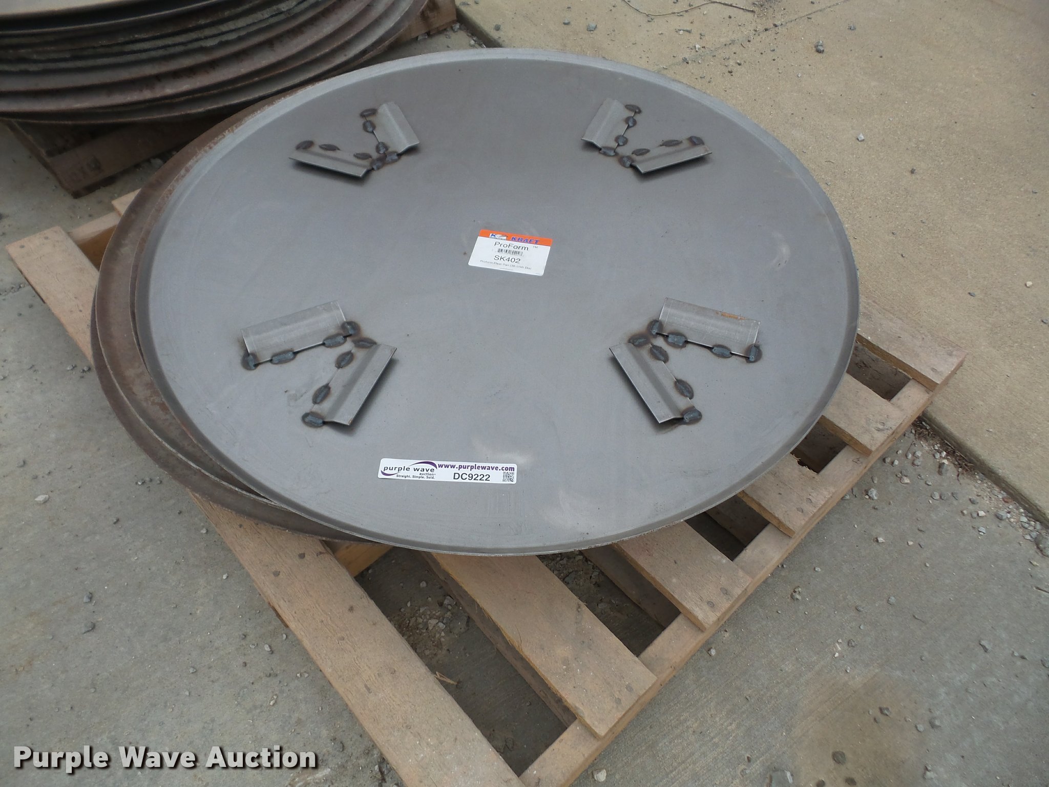 (10) concrete float pans in Louisburg, KS Item DC9222 sold Purple Wave