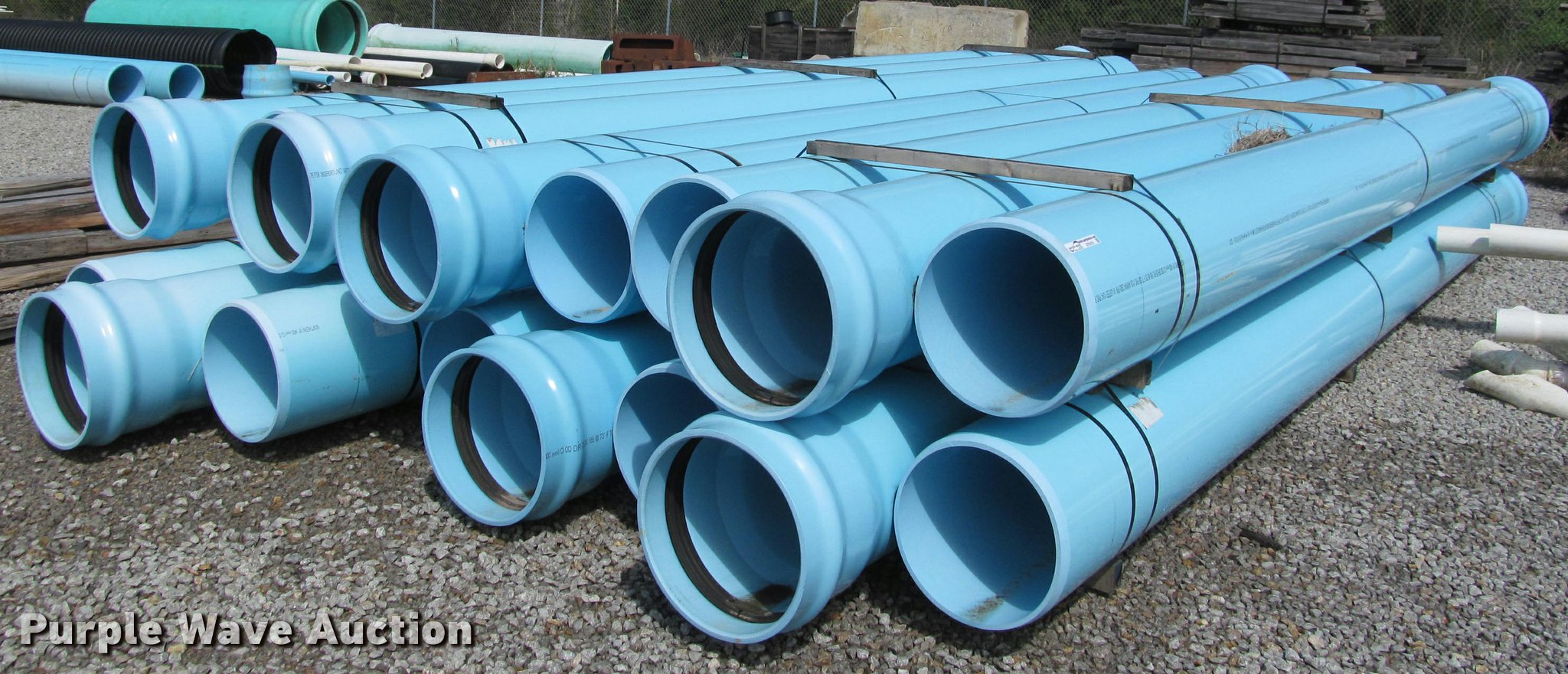 Approximately 16 PVC Water Main Pipes In Bartlesville OK Item DT9191 
