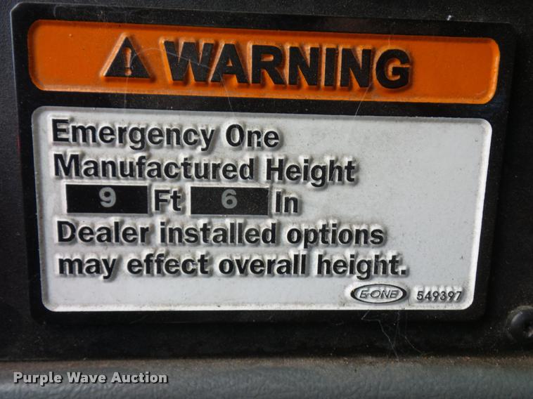 image for item BH9308 1997 Emergency One E-One fire truck