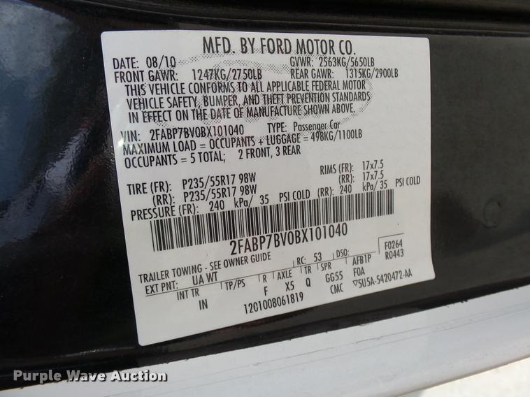 image for item CC9136 2011 Ford Crown Victoria Police Interceptor