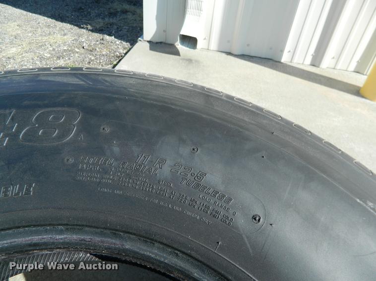 image for item DA9721 (2) Sumitomo ST748 11R22.5 tires