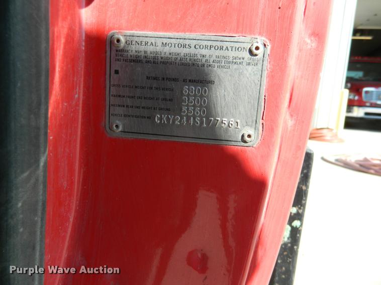 image for item DA9731 1974 Chevrolet brush fire truck