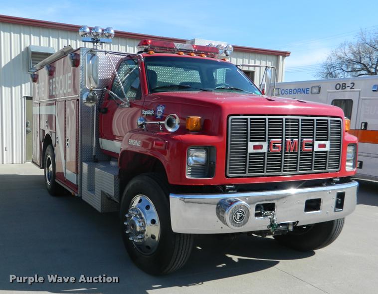 image for item DA9732 1995 GMC TopKick rescue fire truck