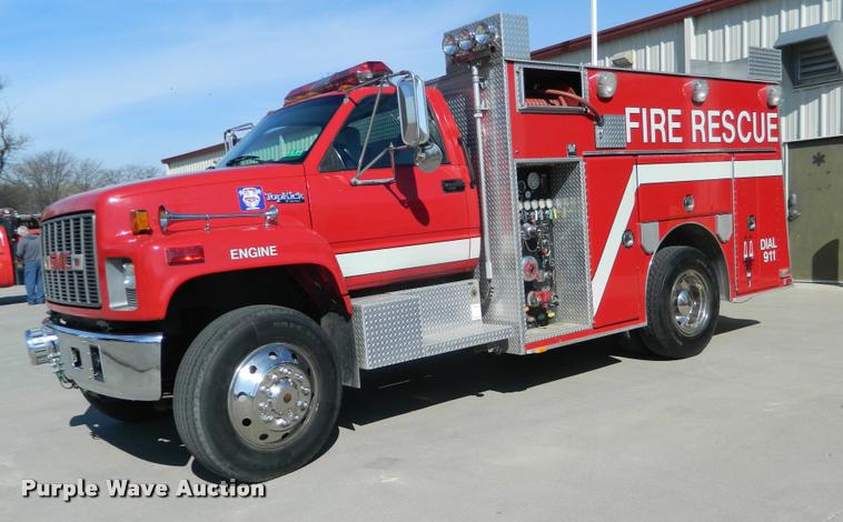 image for item DA9732 1995 GMC TopKick rescue fire truck