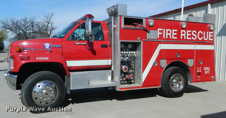 image for item DA9732 1995 GMC TopKick rescue fire truck