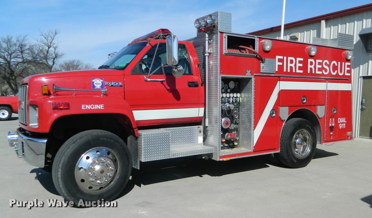 image for item DA9732 1995 GMC TopKick rescue fire truck