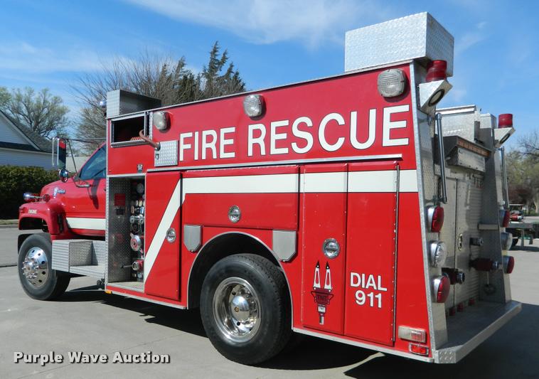 image for item DA9732 1995 GMC TopKick rescue fire truck