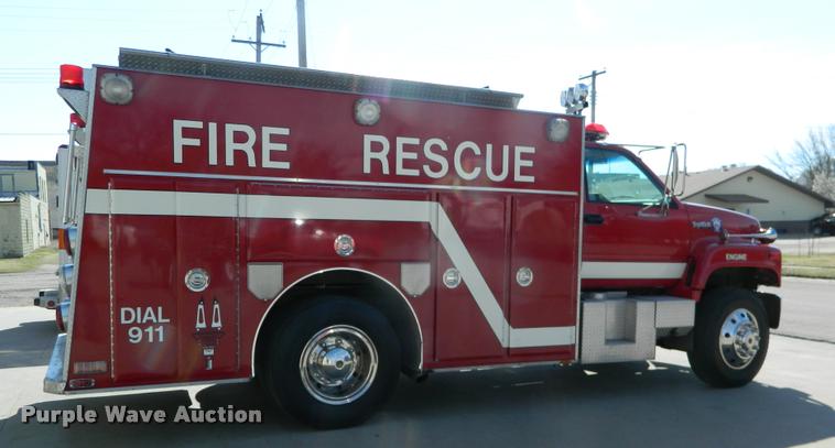 image for item DA9732 1995 GMC TopKick rescue fire truck