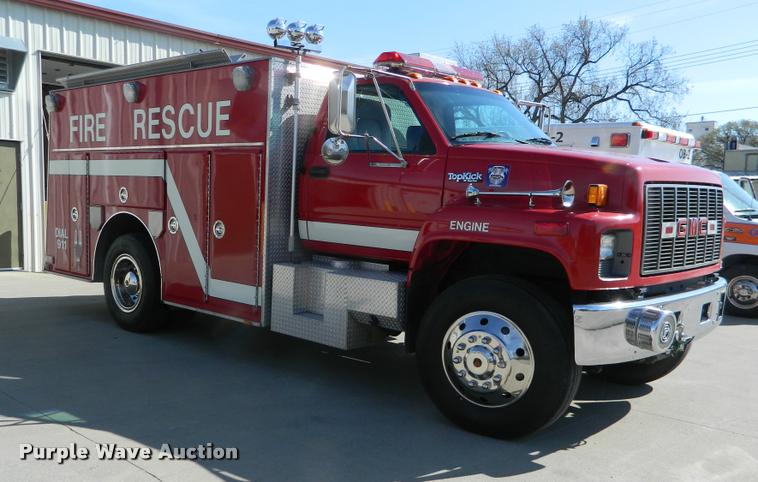 image for item DA9732 1995 GMC TopKick rescue fire truck