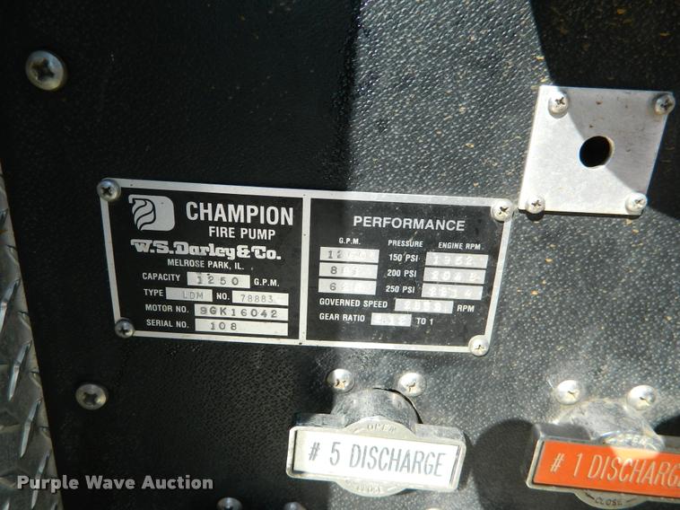 image for item DA9732 1995 GMC TopKick rescue fire truck