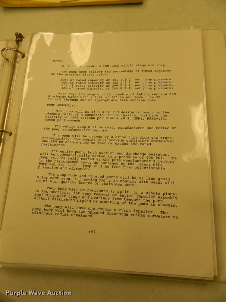 image for item DA9732 1995 GMC TopKick rescue fire truck