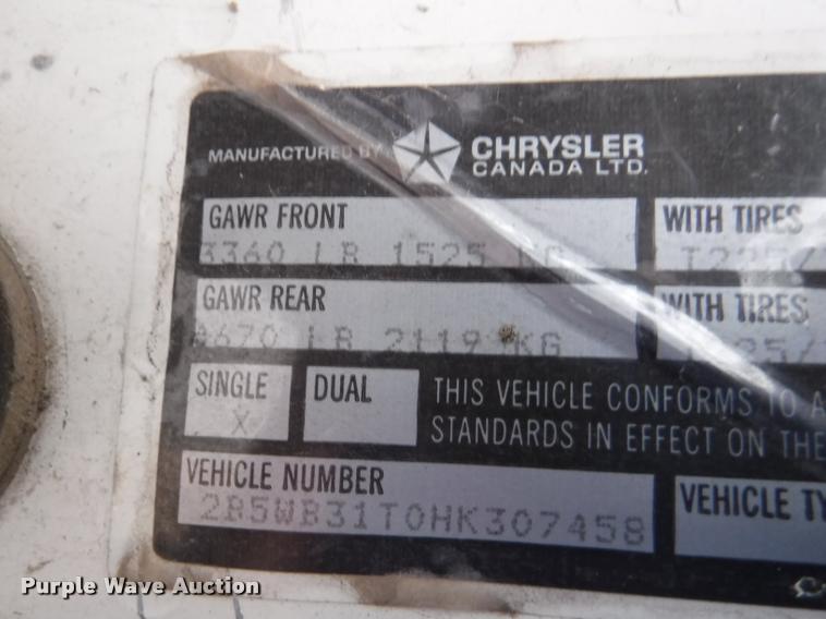 image for item DB3873 1987 Dodge Ram Wagon B350 van