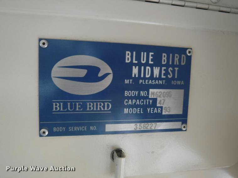 image for item DB3885 1993 Ford B700 schoolbus