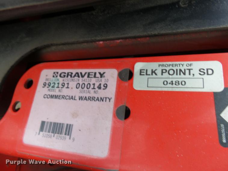 image for item DH9570 Gravely Pro Master 252 ZTR lawn mower