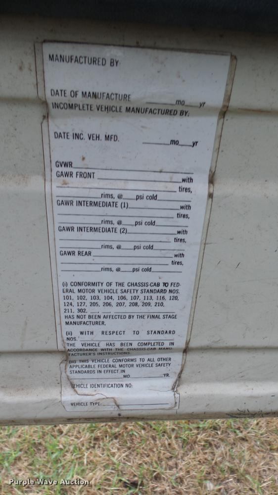 image for item DS9114 1989 Ford F350 box truck