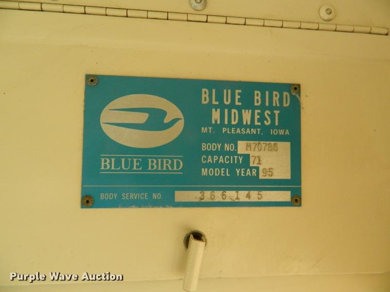 image for item K2589 1995 Chevrolet school bus