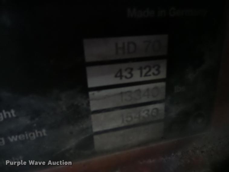 image for item L3647 1999 Hamm HD70 double drum roller