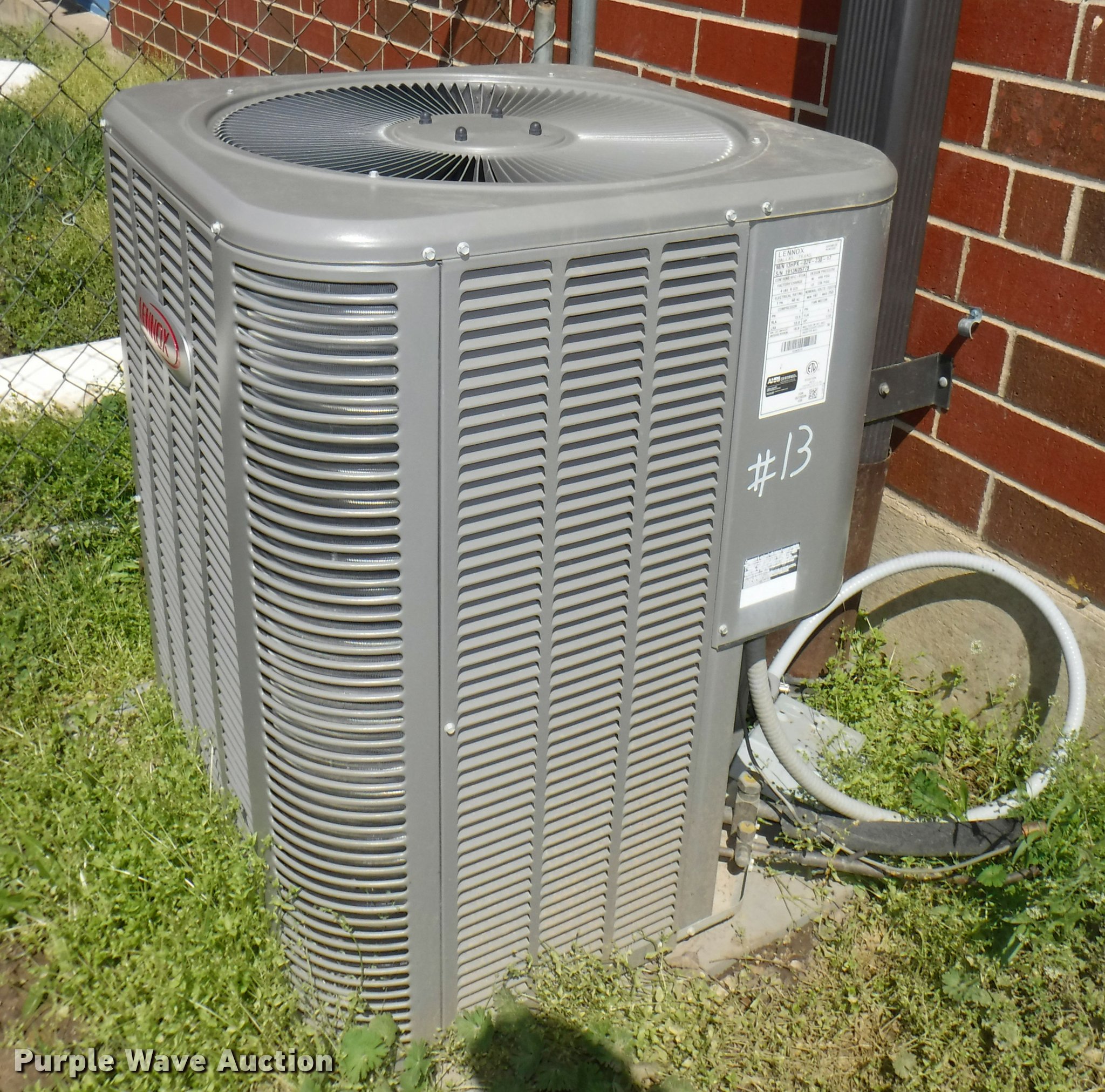 (3) Lennox 13HPX heat pump units in Pleasanton, KS Item BY9133 sold