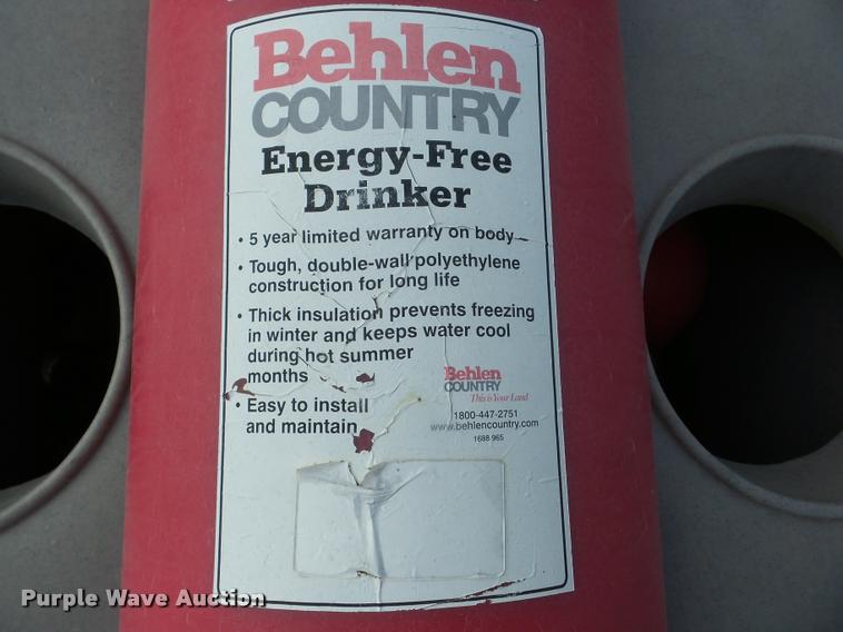 image for item AG9001 Behlen Energy-Free Drinker livestock waterer