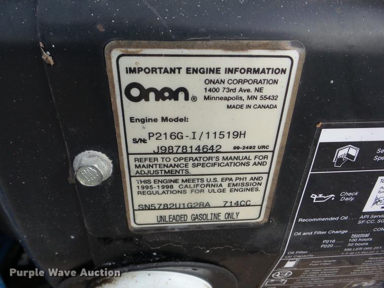 image for item BB9222 Miller Bobcat 225NT welder/generator