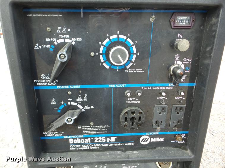 image for item BB9222 Miller Bobcat 225NT welder/generator