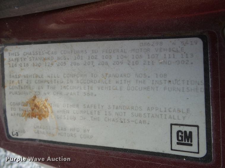 image for item DA1894 1979 GMC 7000 tender truck