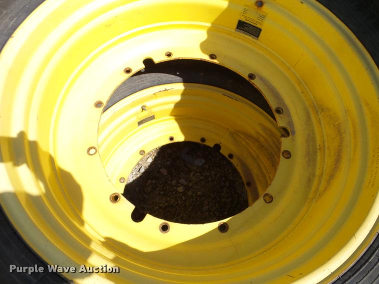 image for item DA1898 (4) Firestone Super Traction 620/70R46 tires and wheels