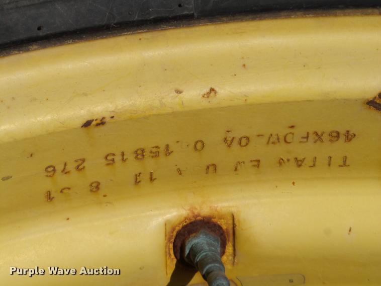 image for item DA1898 (4) Firestone Super Traction 620/70R46 tires and wheels