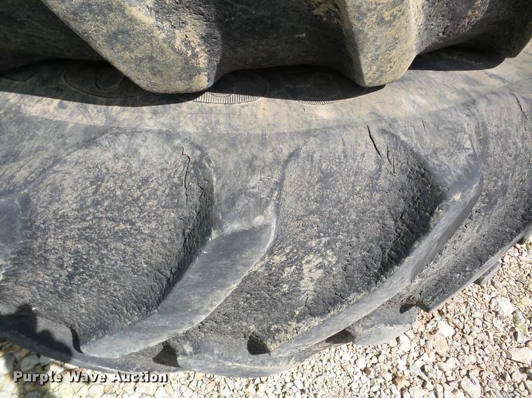 image for item DA1898 (4) Firestone Super Traction 620/70R46 tires and wheels