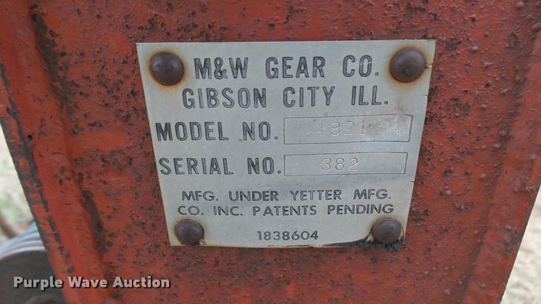 image for item DA2240 M&W 1821 rotary hoe