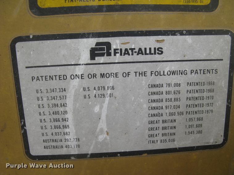 image for item DA2241 1982 Fiat-Allis 345B wheel loader