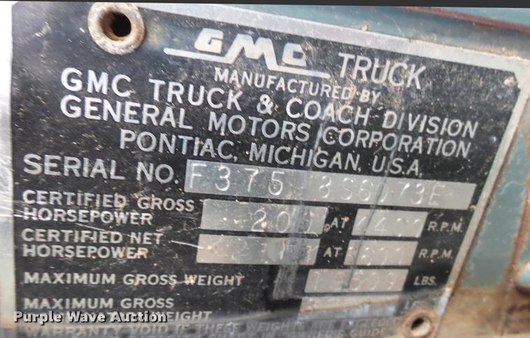 image for item DA2245 1959 GMC grain truck
