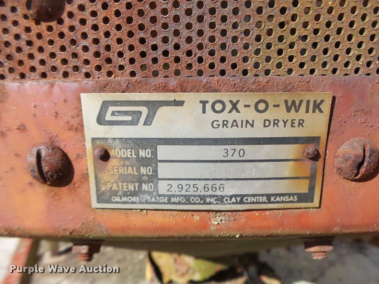 image for item DA3455 GT Tox-o-Wik 370 grain dryer