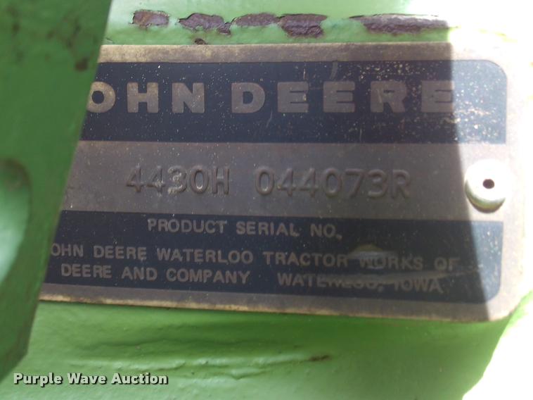 image for item DA6041 1975 John Deere 4430W tractor