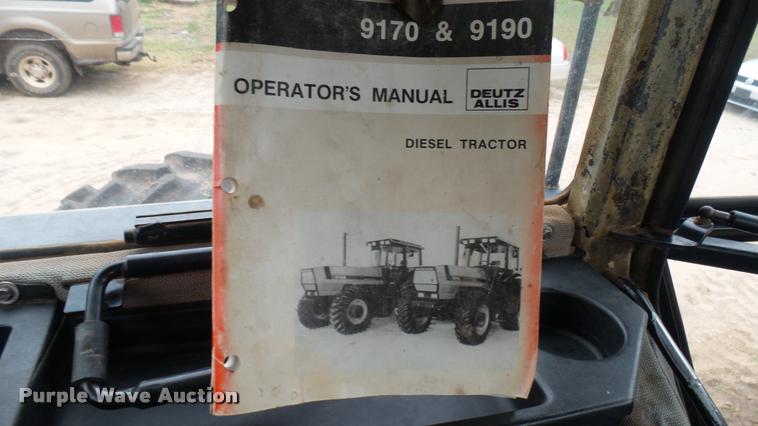 image for item DA7754 Deutz Allis 9170 MFWD tractor