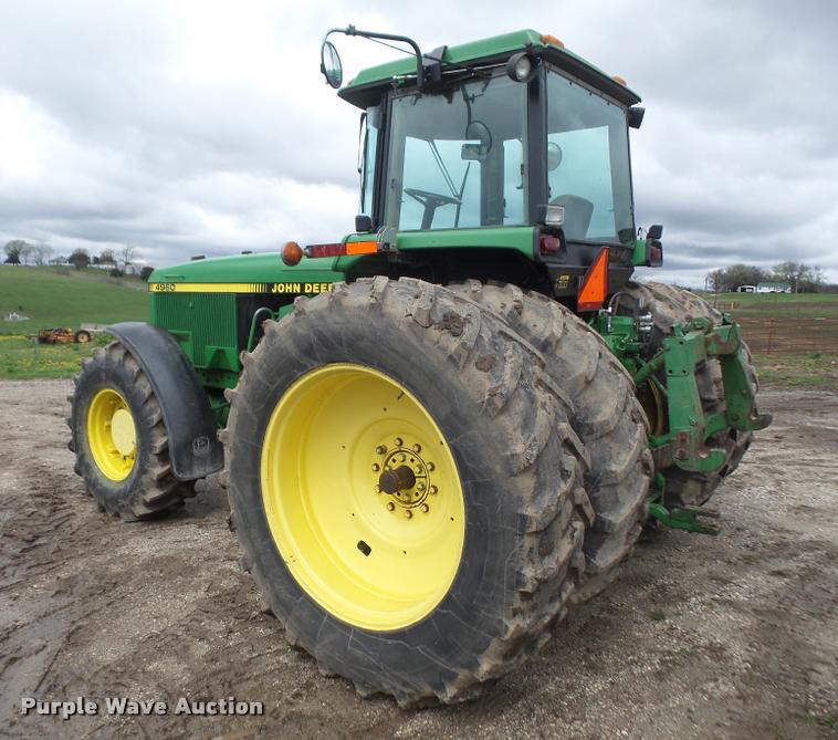image for item DA8017 1992 John Deere 4960 MFWD tractor
