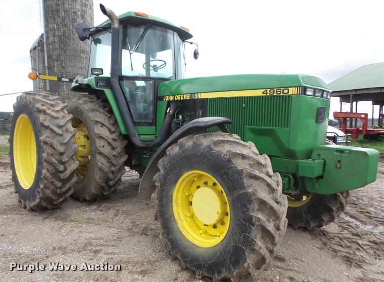 image for item DA8017 1992 John Deere 4960 MFWD tractor