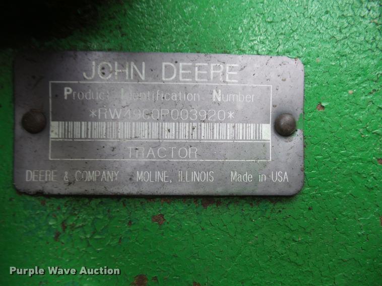 image for item DA8017 1992 John Deere 4960 MFWD tractor